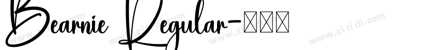 Bearnie Regular字体转换